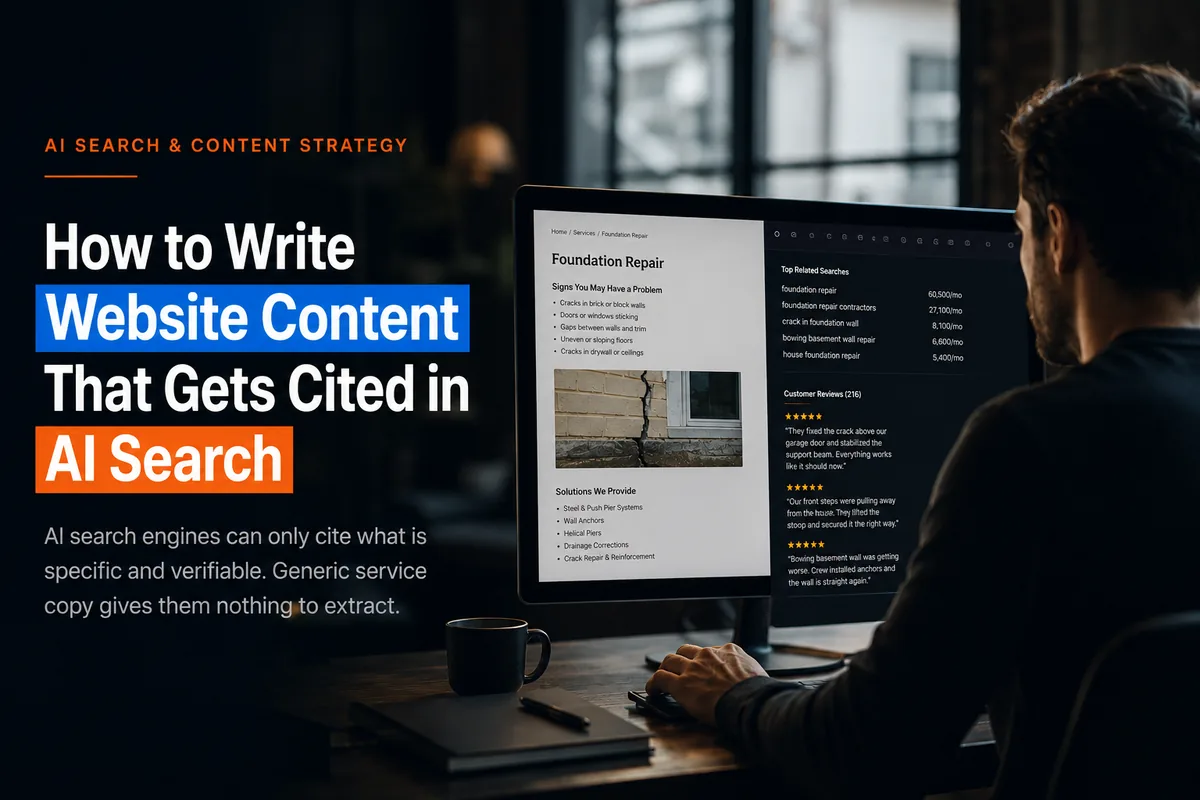 How to Write Website Content That Gets Cited in AI Search